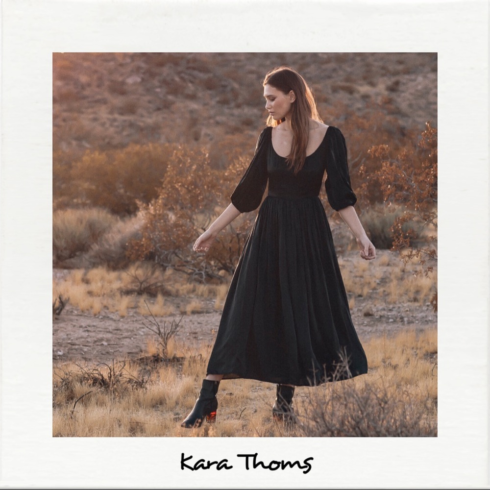 Kara Thoms Silky Bellflower Dress NWT